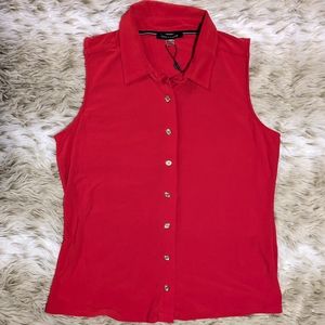 New Tommy Hilfiger Red Polyester Tank Top size Medium